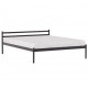 Double bed Metakam Comfort-1 metal 190x180 Black Matt