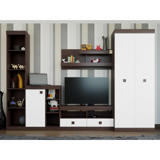 Living room Everest Sonata Set 26 Combi Wenge dark White