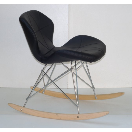 Rocking chair Invar Rack Eco leather Onder Mebli Black