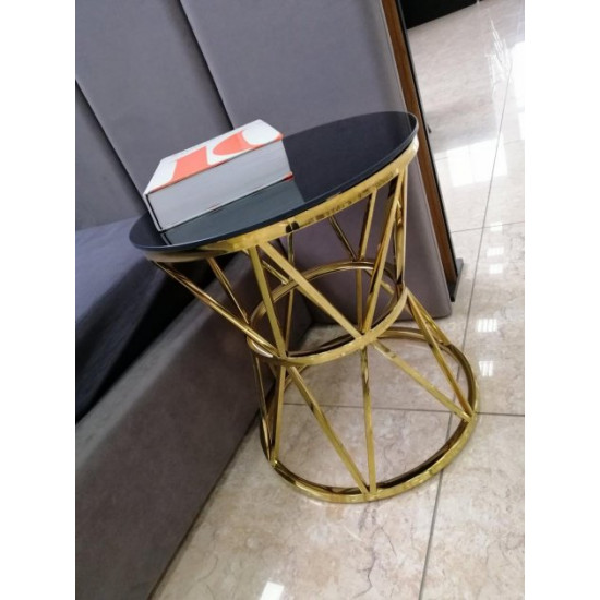 Coffee table Vetro Mebel CH-1 black + gold