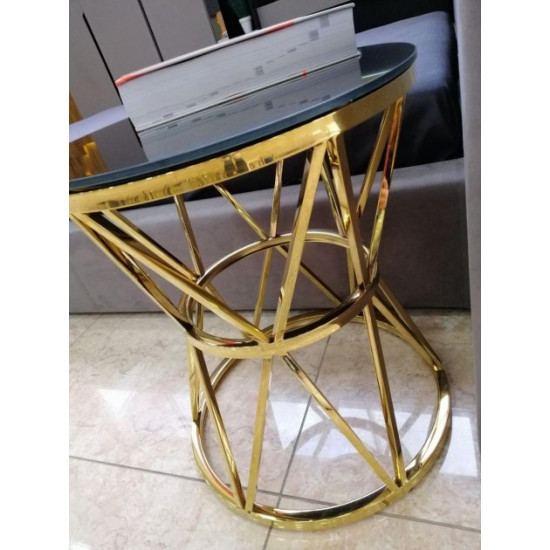 Coffee table Vetro Mebel CH-1 black + gold