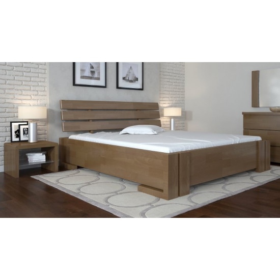 Double bed 140x190 Domino Arbor Drev pine tree Walnut