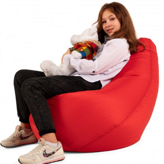 Armchair Bag Pear Oxford size 300 4kids Comfort Studio Red