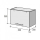 Upper kitchen module Roko Runa 50x30x35.9 cm Gray Ash (MV 50x35.9)