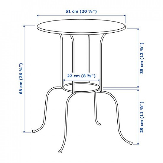 Side table IKEA LINDWED 004.338.95