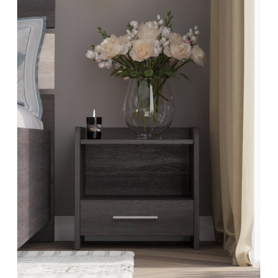 Bedside table Everest T-1 40x40x40 dark wenge (EVR-2358)