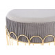 Velvet pouf Kayoom Cleopatra 425 Gray Round (YRK6F)