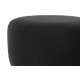 Fringed Pouf Kayoom Rebecca 125 Black / Gray Round (Y3CM7-BLK)