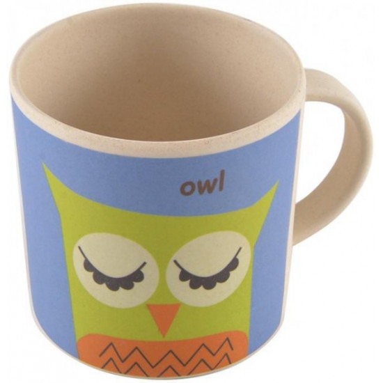 Children's mug Fissman Owl 350ml made of bamboo fiber (psg_FN-SC-8344)