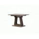 Folding glass dining table Vetro TML-521-1 cappuccino color + oak