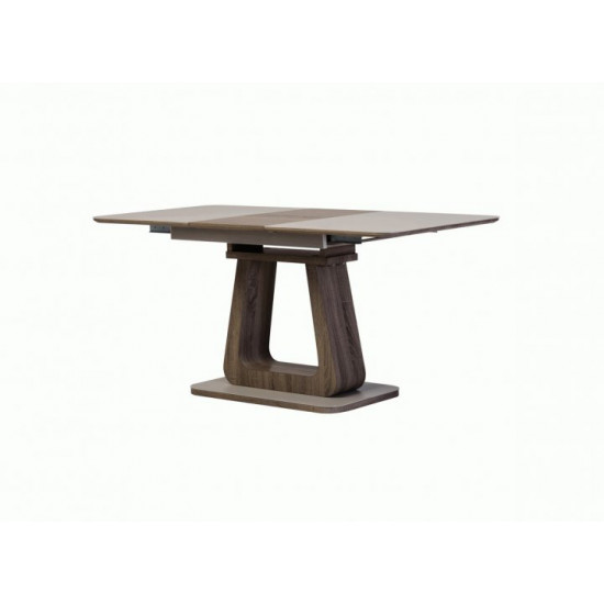 Folding glass dining table Vetro TML-521-1 cappuccino color + oak