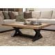 Coffee table GoodsMetall in Loft style 1000x450x450 mm 