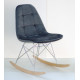 Rocking chair Alex Rack Velvet Onder Mebli Gray B-3