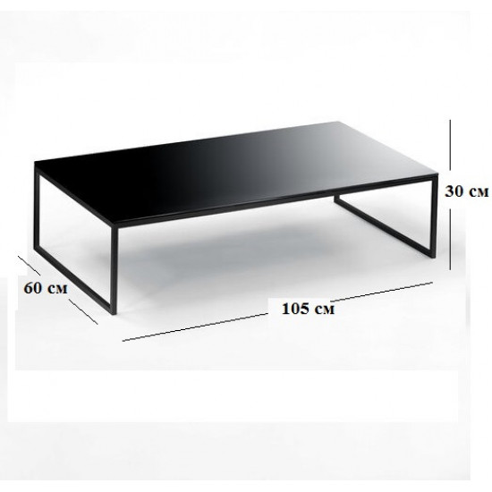 Coffee table GoodsMetall in Loft style 1050x600x300 mm (ZhS457)