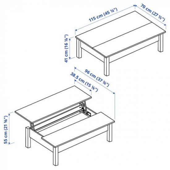 Журнальний столик IKEA TRULSTORP 115 х 70 см (004.002.77)