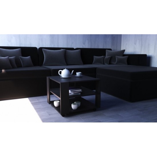 Coffee table Quantum No. 4 Continent 600/600/400 Anthracite