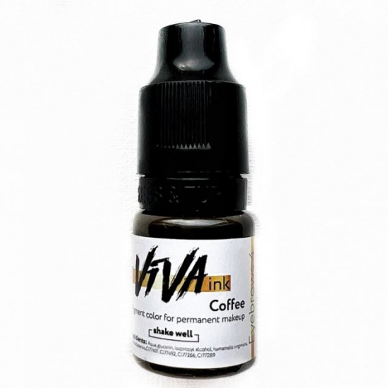 VIVA Eyebrows No. 4 - 6 ml • Coffee • Tattoo pigment