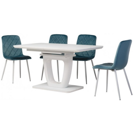 Dining table Vetro Mebel TML-561 White (TML-561-wht)