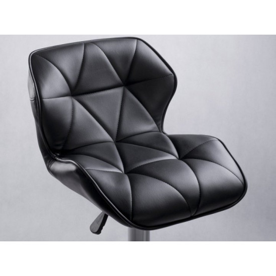 Castel adjustable bar stool - black