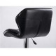 Castel adjustable bar stool - black