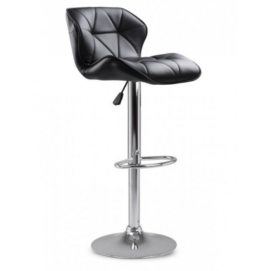 Castel adjustable bar stool - black