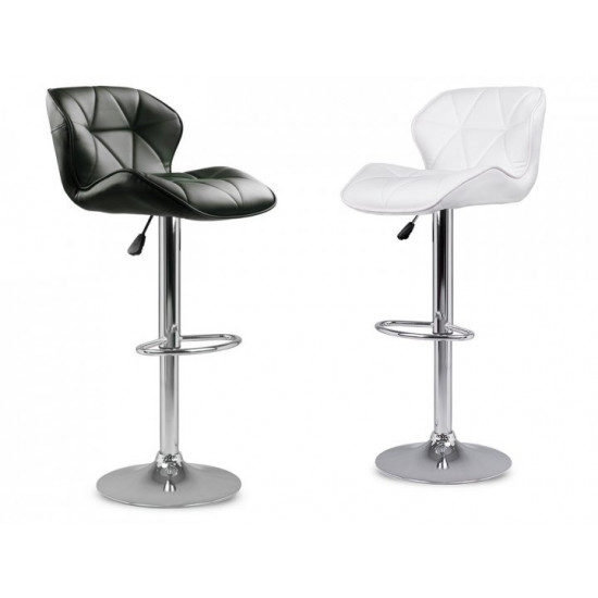 Castel adjustable bar stool - black