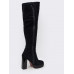 Womens winter boots. Natural suede