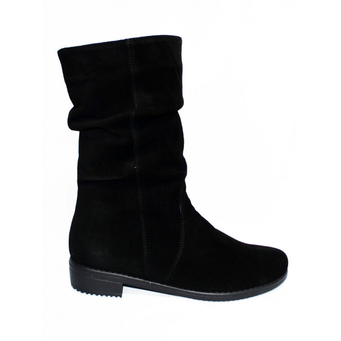 Half boots from natural suede.Free shipping