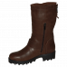 Brown winter boots made of genuine leather free shipping