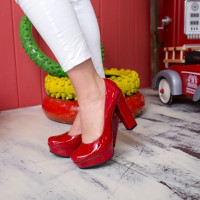 Leather shoes Red 41 Free shipping