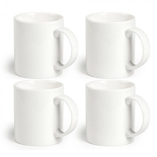 White Cup Ceramic   Sublimation cup Standart. 4 pieces