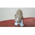 Porcelain figurine Lynx-ears with tassels ready for jumping USSR vintage 60-70th 