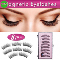 Long Magnetic Eyelashes Double Magnets No Glue Reusable False 8 Pieces 3D. Shipping: FREE Standard International Shipping