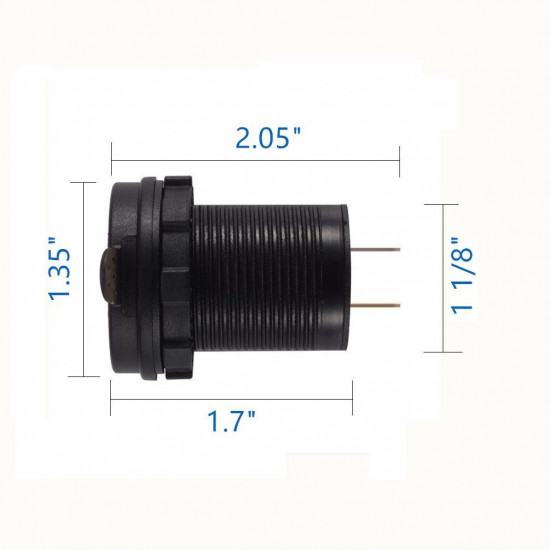 LiDiVi 2 USB-розетка для зарядного пристрою, 2,1 А та 2,1 А з вольтметром 12–24 В, зеленим світлодіодним цифровим дисплеєм для автомобіля, човна, морського мобільного пристрою. Доставка: БЕЗКОШТОВНО, стандартна ' , '<p>【Широка сумісність】 Це USB-роз'єм пі