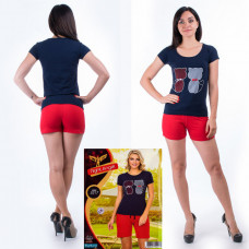 Womens T-Shirt + Shorts Turkey. Night Angel 5217 S / M. Size 42-44 More information: 6 SETS