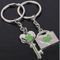 Twin keychains for lovers - Key and lock