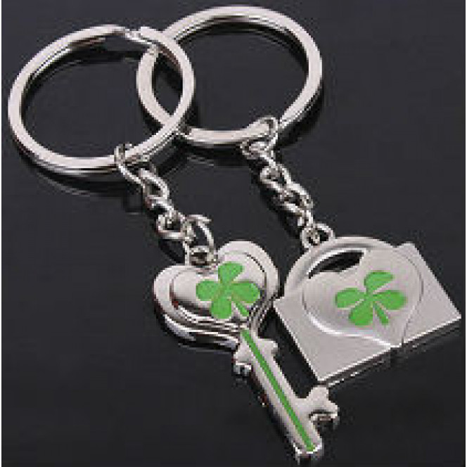 Twin keychains for lovers - Key and lock