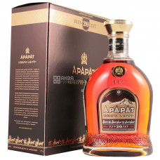 Ararat Nairi cognac 20 years of aging, 0.7 L, glass bottle, gift bo