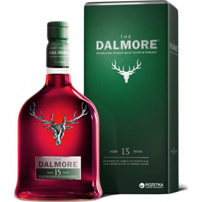 Виски The Dalmore 15 YO Single Malt в подарочной упаковке 0.7 л 40%