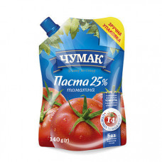 Chumak. Tomato paste 25%, DP 140g   3 pieces