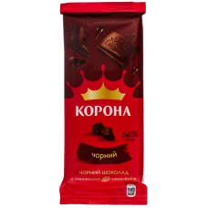 Chocolate Crown black without additives 85g  2 pieces