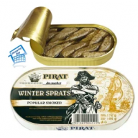 Sprats in oil Pirat (Pirate) Poland 170g 4 pieces