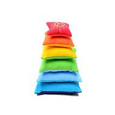 Soft Pyramid Rainbow. Length 17cm Height 28cm Thickness 18cm