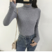 2019 Autumn Winter Thick Sweater Women Knitted Ribbed Pullover Sweater Long Sleeve Turtleneck Slim Jumper Soft Warm Pull Femme