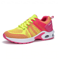 Fashion Women Lightweight Sneakers Running Shoes Outdoor Sports Shoes Breathable Mesh Comfort Running Shoes Air Cushion Lace Up