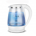 Electric kettle, kettle, fast heating, hot water, boiling, kettle, glass, blue lamp, heating kettles, auto shut off, boiler, 2l