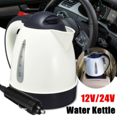 1000ml 12v / 24v portable car heating element kettle for hot water warmer for travel camping camping tea coffee stainless steel car heating kettles