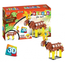 3D Construction Set Animal World - Deer, 287 Parts