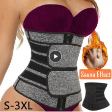 Neoprene sauna simulator, corset, sweat belt, for women, for weight loss, compression trimmer, for training, fitness