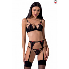 Эротический комплект PERDITA SET Black L/XL - Passion Exclusive